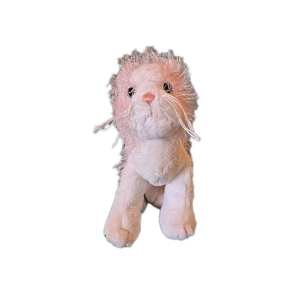 Webkinz Pink & White CAT HM189 14" Head To Tail Very Soft Young Child, Kitty Cat - Picture 1 of 11